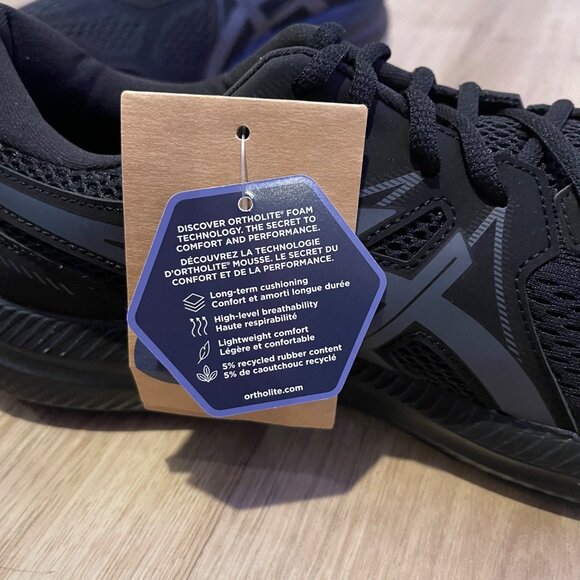 NWT Asics Extra Wide Mens gel- contend 7 Running Shoes Size 12.5 Black/ carrier - Picture 7 of 11